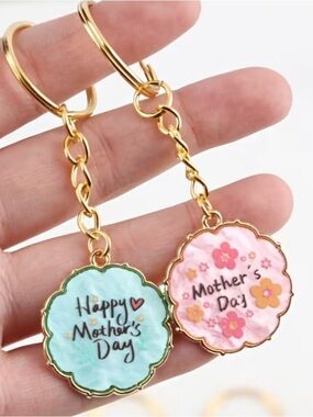 Mother's Day Floral Keychain